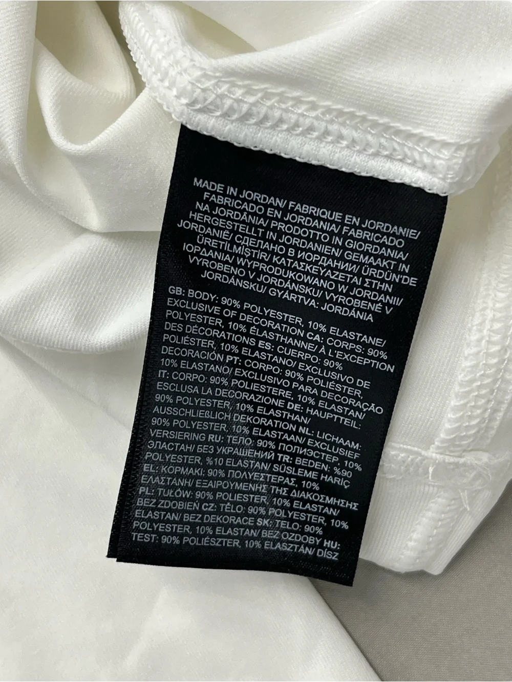 The North Face Men's Long-Sleeve Crew — White with Black Logo Men’s Size 2XL NWT